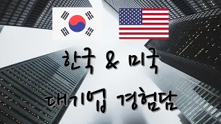 지난 10년간 경험한 🇰🇷 한국과 🇺🇸 미국 대기업들의 공통점과 차이점
