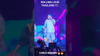 Rolling Loud Pattaya, Thailand April 23. Chris Brown stole the show. Performing "Call Me Every Day"