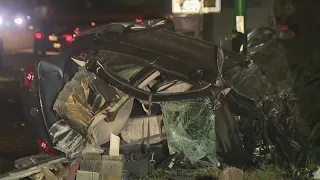 1 killed, 1 injured in 3-vehicle crash on 110 Freeway near DTLA