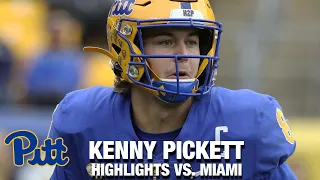 Pitt's Kenny Pickett Throws His Way Into History Versus Miami