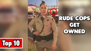 Top 10 Best Moments Rude Cops Got Owned!