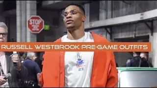 NBA Russell Westbrook Tunnel/Pre-game outfits compilation