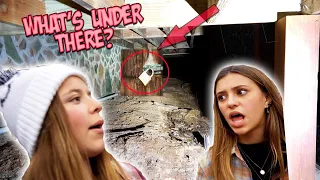 We find a Strange Door in our Super Creepy Cabin IN THE WOODS!!