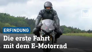 Studenten aus Darmstadt bauen eigenes E-Motorrad – erste Testfahrt in Michelstadt | hessenschau