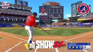 MLB The Show 24 Atlanta BRAVES vs New York METS | Ronald Acuña Jr. | Gameplay PS5 60fps HD