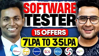 7LPA to 35LPA 🔥15 Offers! A Journey from Support Engineer to Software Tester -Inspiring Tester Story