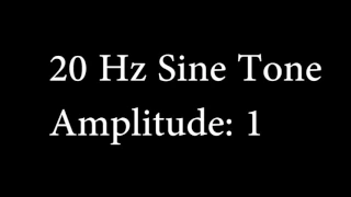 20 Hz Sine Tone Amplitude 1