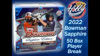 BOXES #26-50   -  2022 Bowman SAPPHIRE (50 Box) PLAYER Break eBay 06/22/22