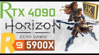 HORIZON ZERO DAWN 2K PC PERFORMANCE | RTX 4090 | R9 5900X | DLSS BENCHMARK | 1440p