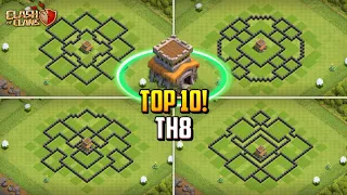 BEST Town Hall 8 (TH8) Hybrid/Farming Base Layout + Copy Link 2023 | Clash of Clans