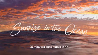 Relaxing Sunrise in the #Ocean 75mins (cinematic ambient piano by Tony Anderson) #background #study