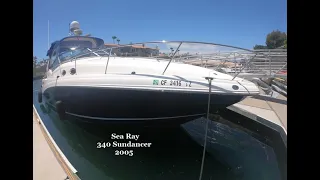 Sea Ray 340 Sundancer tour by South Mountain Yachts (949) 842-2344