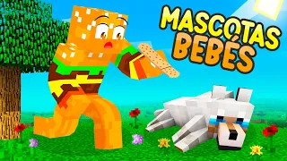 Salvando MASCOTAS BEBÉS en MINECRAFT 🐣💛