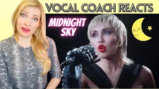 Vocal Coach/Musician Reacts: MILEY CYRUS 'Midnight Sky' In-Depth Analysis