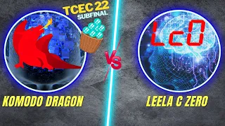 Komodo Dragon vs Leela || Amazing Exchange Sacrifice!!!