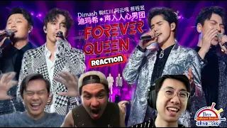 迪玛希Dimash (Димаш) + 声入人心男团《Queen Medley》|| 3 Musketeers Reaction马来西亚三剑客【REACTION】【ENG SUBS】