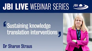 Sustaining knowledge translation interventions