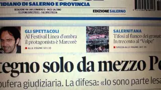 #Salerno, prime pagine giornali del 12 novembre 2015