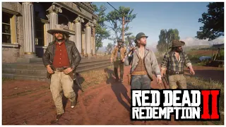 This is what MICAH and SEAN say if arthur arrives LATE to this mission! - RDR2