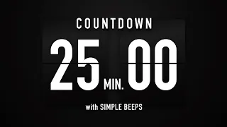 25 Minutes Countdown Timer Flip Clock ✔️