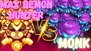 Closest Game ever | Max Demon Hunter vs. Monk | Rush Royale