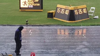 Day 2 World Athletics U20 Championships Afternoon Session Interrupted By Rain Competition Suspended.
