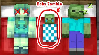Monster School : The Reunion Of Baby Zombie And His Dad - Minecraft Animation