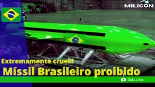 Trocano,  um míssil poderoso e cruel fabricado pelo Brasil.   @MiliconNews