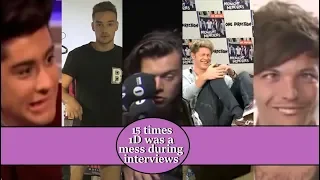 15 times One Direction was a mess during interviews