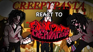 Creepypasta React To Friday Night Funkin VS Trepidation 1.5 // Jeff The Killer & Slenderman // GCRV