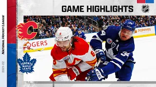 Flames @ Maple Leafs 11/12/21 | NHL Highlights