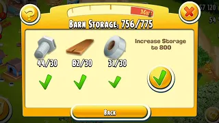Increasing Barn storage to 800 | Hayday gameplay | Hay day level 55