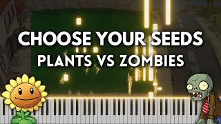 Choose Your Seeds - Piano Tutorial / Cover (Plants vs. Zombies) FREE MIDI