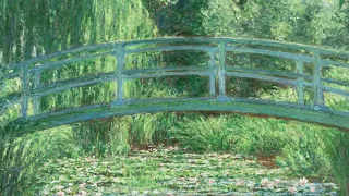 "Japanese Footbridge and the Water Lily Pool, Giverny" by Claude Monet