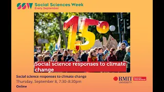 Social Sciences Week - Social science responses to climate change
