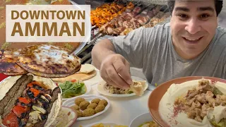 Incredible Arabic Food Tour in 🇯🇴 Amman, Jordan - Downtown #food #mediterraneanfood #arabicfood