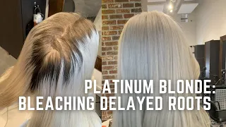White blonde transformation: How to bleach long roots safely to platinum