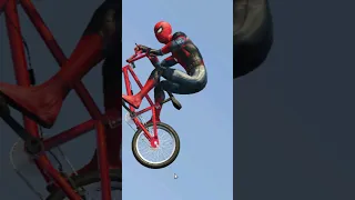 GTA 5 Epic Ragdolls Moments | Spider-Man Jumps/Fails Vol 14 #shorts #gta5 #spiderman