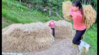 Cleaning the rice, taking care of the vegetable garden. Peaceful life / Living with nature. Epx 85