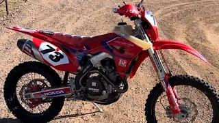 Tricked out 2022 CRF450X. Upgrades Galore.