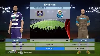 RSC Anderlecht vs FC Porto, Constant Vanden Stock Stadion, PES 2016, PRO EVOLUTION SOCCER 2016