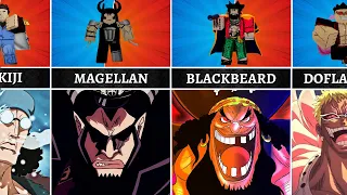 Blox Fruits Bosses Vs ONE PIECE Characters