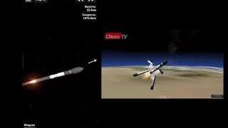 Проекция запуска ракеты Восток-1 в SFS.