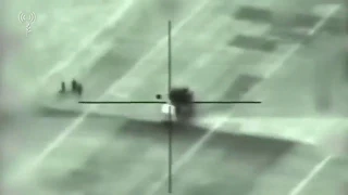 Кадры поражения  ЗРПК «Панцирь С1» сирийской армии израильской ракетой