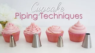 Cupcake Piping Techniques Tutorial