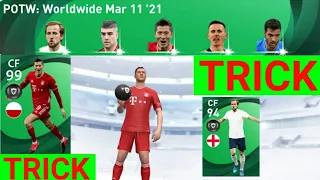 TRICK TO GET 99 MAX RETED POTW R. LEWANDOWSKI BOX DRAW PES 2021 MOBILE