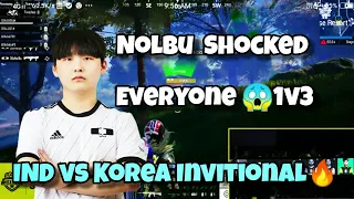 Shocking Reaction DK Nolbu 1v3 Gladiator Esports 😱india Vs Korea Invitional