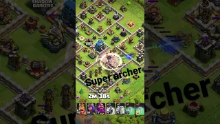 Super Archer + blimp + clone + invisibility spell=Destruction | th12 attack strategy |#clashofclans