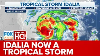 Idalia Weakens to Tropical Storm