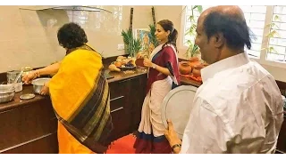 Rajinikanth and Danush Family Pongal Celebrations || Rajini Family